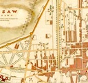 Старый план Варшавы 1831 г. 50x40