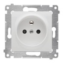 SIMON 54 ОДИНАРНАЯ РОЗЕТКА С ЗАЗЕМЛЕНИЕМ DGZ1Z.01/11 БЕЛАЯ
