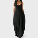 СВОБОДНОЕ ДЛИННОЕ ПЛАТЬЕ С КРУГЛОЙ ШЕЕЙ