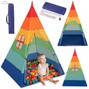 Индийская палатка ТИПИ, Домик для детей ВИГВАМ, разноцветная, 900 шариков SELONIS