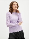 Jasnofioletowy sweter damski z domieszką wełny ORSAY