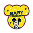 BABY ON BOARD MICKEY PLATE Автомобильная табличка Seven Disney M. Mouse
