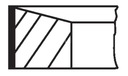 Поршневые кольца набор 021 RS 00129 0N0 MAHLE