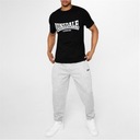 Lonsdale Essentials pánske čierne tričko s logom, Veľkosť L Značka Lonsdale