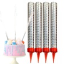 СЕРЕБРЯНАЯ РЕЛЬСОВАЯ СВЕЧА НА ТОРТ РОЖДЕНИЯ ТОРТ ФОНТАН 2 шт.