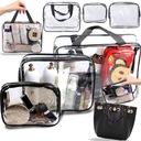 НАБОР ПРОЗРАЧНОЙ ДОРОЖНОЙ КОСМЕТИКИ ИЗ 3 ШТ.!