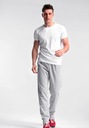 Большие мужские спортивные штаны Спортивные костюмы с прямыми штанинами 0668 5XL серые