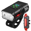 ВЕЛОСИПЕДНАЯ ЛАМПА LED T6 ПЕРЕДНЯЯ ЗАДНЯЯ USB БАТАРЕЯ