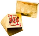 Karty do gry pokera plastikowe złote - $$$ dolar Liczba talii 1