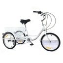 Трехколесный велосипед для взрослых 20 дюймов, 8 скоростей.