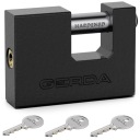 ЧУГУННЫЙ ЗАМОК GERDA 50 СЕРТИФИЦИРОВАННЫЙ 3 КЛЮЧА