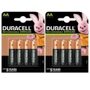 8 батарей Duracell AA / 2500 мАч, 2х4 шт.