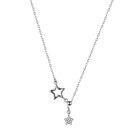 Strieborný dámsky náhrdelník hviezdičky 925 Kód výrobcu naszyjnik damski srebrny RL0051#40R
