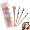 НАБОР КИСТЕЙ ДЛЯ МАКИЯЖА 4 ШТ. РОЗОВЫЕ ТОЛСТЫЕ