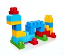 Mega Bloks. CYP72 First Builders. Klocki w niebieskiej torbie, 80 elementów Wysokość produktu 35 cm