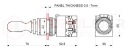 ДЖОЙСТІК ЕЛЕКТРИЧНИЙ РОЗПОДІЛЬНИКА 22MM BS 3-POZ ON-OFF-ON 24063 ONPOW  (17549883765) фото min 6