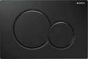 Кнопка унитаза Geberit Sigma01, черная глянцевая 115.770.DW.5 для UP320