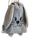 Именная сумка-рюкзак с ушками пасхального зайчика, для дошкольников
