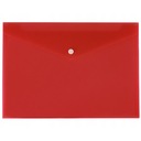 ПАПКА КОНВЕРТ А4 с застежкой-кнопкой из ПП, красная ОФИСНЫЙ КОНВЕРТ