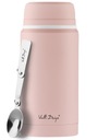 FUORI PINK PINK THERMOS 750 ВАКУУМНЫЙ УЖИН СУП РАБОЧАЯ ШКОЛА + ЛОЖКА