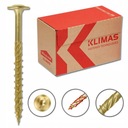 KLIMAS WKRĘTY CIESIELSKIE TALERZOWE DO DREWNA TORX WKCP 6x120 - 100 SZTUK