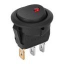 3-PINOWY 12V ВОДОСТІЙКИЙ ПЕРЕМИКАЧ KOLYSKOWY ON/OFF LED (СВІТЛОДІОД) 10 ШТУК СРІБНИЙ TERMIN  фото 5