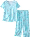 Dámsky pyžamový set, letná krátka nočná bielizeň,odevy domáce oblečenie Rukáv krátky rukáv