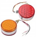 12V СВІТЛО ГАБАРИТНІ LED (СВІТЛОДІОД) 48 CZERWONO-POMARANCZOWYCH ДВОСТОРОННІЙ БОЛТ POJEDY  (17856480734) фото min 15
