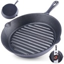 Круглая чугунная сковорода GRILL для гриля.