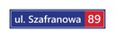Адресная табличка с номерами домов и заборов 60х12.
