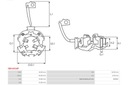 AS-PL SOPORTE DE ESCOBILLAS ARRANCADOR BRAND NUEVO ARRANCADOR MOTOR BRUSH 