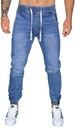 JOGGERY MĘSKIE SPODNIE BOJÓWKI JEANSOWE JAKOŚĆ