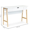 Písací stôl kozmetický toaletný stolík konzola stôl do obývačky Tvar stola obdĺžnikový