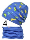 Весенняя шапка и шарф для мальчика ДИНОЗАВРЫ *цвет* 2-5л