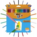 Карандаши BIC 24 цвета Tropicolors для школы