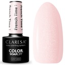 Лак для ногтей Claresa Hybrid FRENCH TIME 1 с прозрачными частицами серебра SEOL