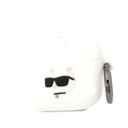 Etui z klapką Karl Lagerfeld do Apple Airpods 3 Choupette Head 3D biały Dedykowany model Airpods 3