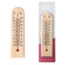 ДЕРЕВЯННЫЙ КОМНАТНЫЙ ТЕРМОМЕТР БОЛЬШОЙ 27 СМ ВНУТРИ/СНАРУЖИ