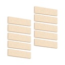 10 сменных тормозных колодок для велотренажера, бежевые