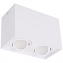 Stropné nástenné svietidlo 2x GU10 LED dvojité biele obdĺžnik SPOT Druh vlákna GU10