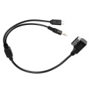 3.5MM КАБЕЛЬ AUX 12CM DO LADOWANIA СИСТЕМЫ БЕНЗИН S SL CLS AMI MMI  фото 7