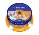43538 VERBATIM DVD-R 4.7GB 120min 16x 25-pack VERBATIM 43538