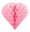 Сердце из розовой папиросной бумаги, подвесное сердечко ко Дню святого Валентина, 26 см