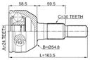 FEBEST MUÑÓN SEMIEJES EXTERIOR CADILLAC STS 2005-2011 EU 