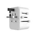Fixed | Voyager World Adapter | FIXCT30-1C2A-WH | USB-A/USB-C | Adaptér pod Výstupní proud 2400 mA
