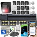 СИСТЕМА МОНИТОРИНГА 12 POE IP КАМЕРА НАРУЖНАЯ КАМЕРА HiLook 4 МП