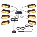 8X HEADLIGHTS WARNINGS STROBOSCOPE HELP LAFETTE HEADLIGHTS 12V-24V  photo 13