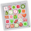 РОЖДЕСТВЕНСКИЕ НАКЛЕЙКИ АДВЕНТ-КАЛЕНДАРЬ 58 20x20