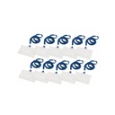 ИДЕНТИФИКАЦИОННАЯ СУМКА С ЛЕНТОЙ, РЕСНИЦАМИ, ДЕРЖАТЕЛЕМ, СИНЯЯ, 10 ШТ.