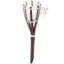 БАМБУКОВЫЙ САДОВЫЙ ФАКЕЛ СО СВЕЧОЙ ЦИТРОНЕЛЛА 30 СМ ОТ КОМАРОВ